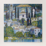 The Church in Cassone | Gustav Klimt | Poster Jigsaw Puzzle<br><div class="desc">The Church in Cassone is a 1913 painting by Gustav Klimt.</div>