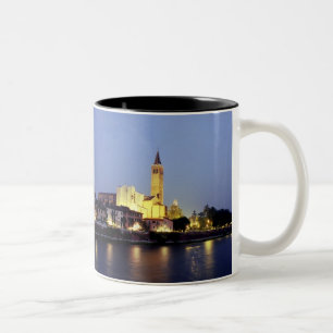 The church of Sant'Anastasia in Verona, Italy. Two-Tone Coffee Mug