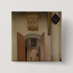 The Church of St. Laurens, Alkmaar, 1661 15 Cm Square Badge