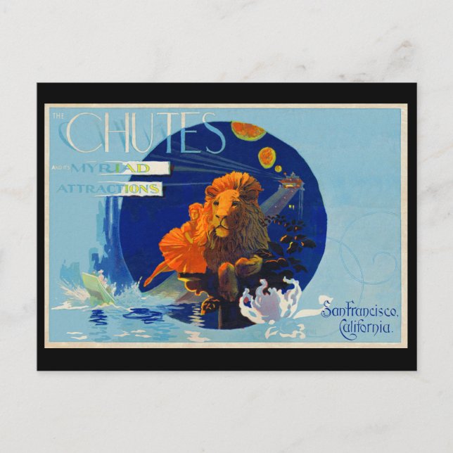 The Chutes, Haight Street, San Francisco, Ca. Postcard (Front)