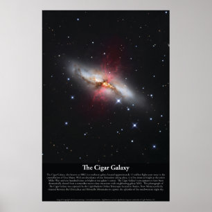 The Cigar Galaxy (M82) Poster