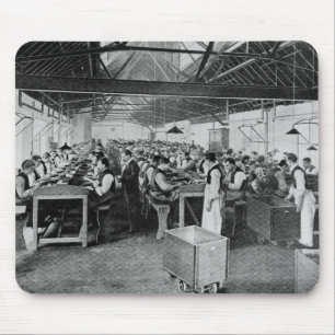 The cigar manufacturing departments mouse pad