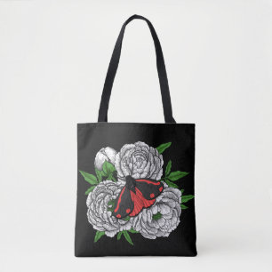 The cinnabar moth tote bag