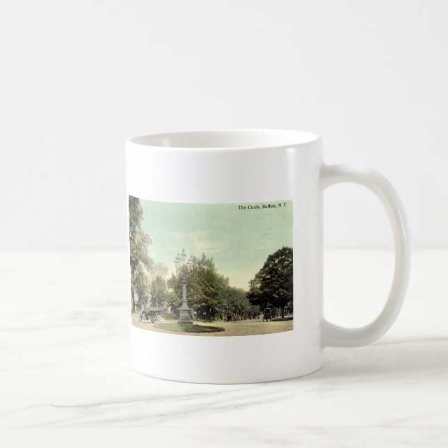The Circle, Buffalo NY 1913 Vintage Coffee Mug (Right)