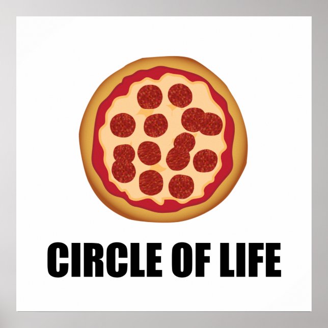 The Circle Of Life Pizza Poster (Front)
