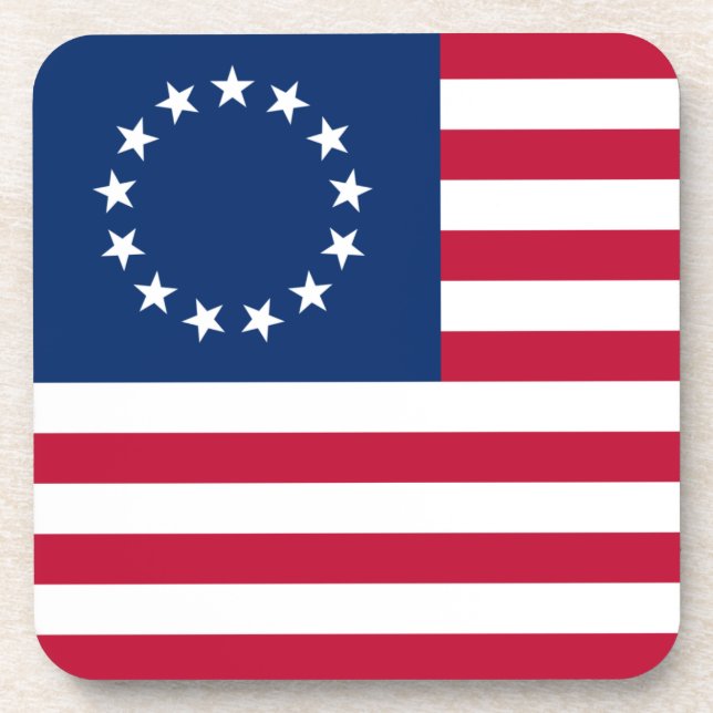 The Circle of Stars, American Flag by Betsy Ross Coaster (Front)