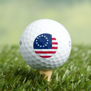 The Circle of Stars, American Flag by Betsy Ross Golf Balls