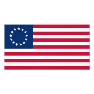 The Circle of Stars, American Flag by Betsy Ross Photo Print