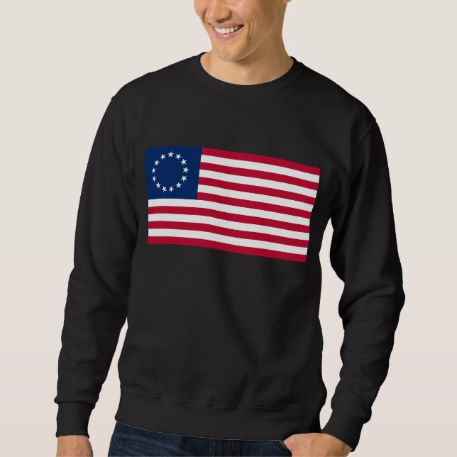 The Circle of Stars, American Flag by Betsy Ross Sweatshirt (Front)