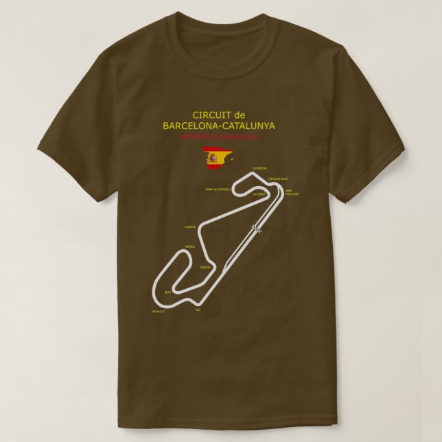 The Circuit de Barcelona Catalunya T-Shirt (Design Front)