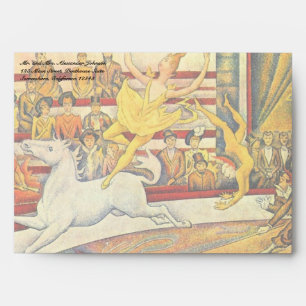 The Circus by Georges Seurat, Vintage Fine Art Envelopes