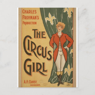 The Circus Girl, 'A.H.Canby' Retro Theatre Postcard