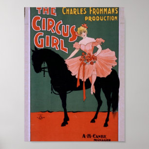 The Circus Girl Vintage Theatre Poster