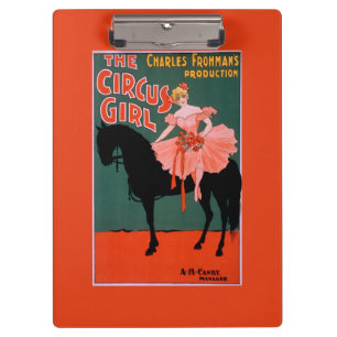 The Circus Girl - Woman on Horse Theatrical Clipboard