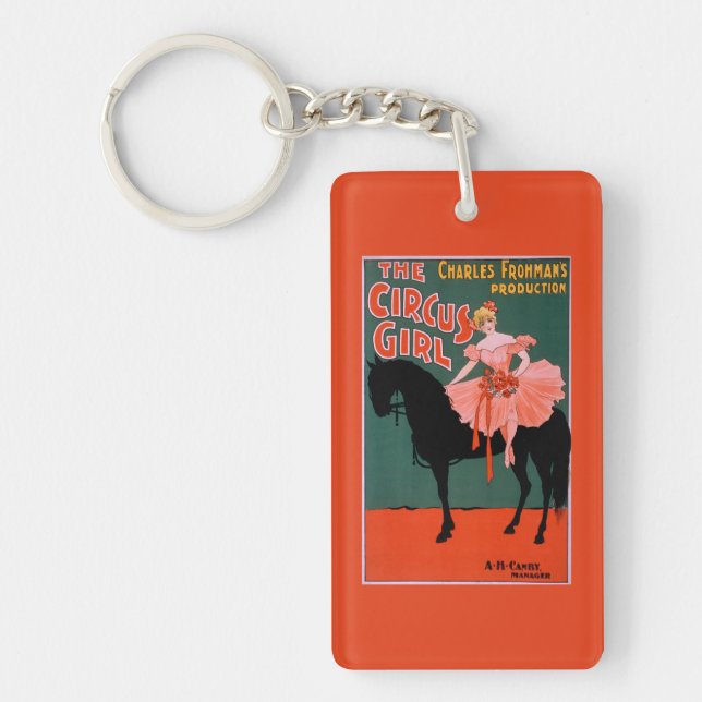The Circus Girl - Woman on Horse Theatrical Key Ring (Front)