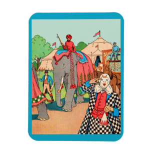 The circus is coming to town magnet