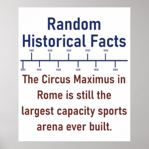 The Circus Maximus In Rome  - History Fact Poster