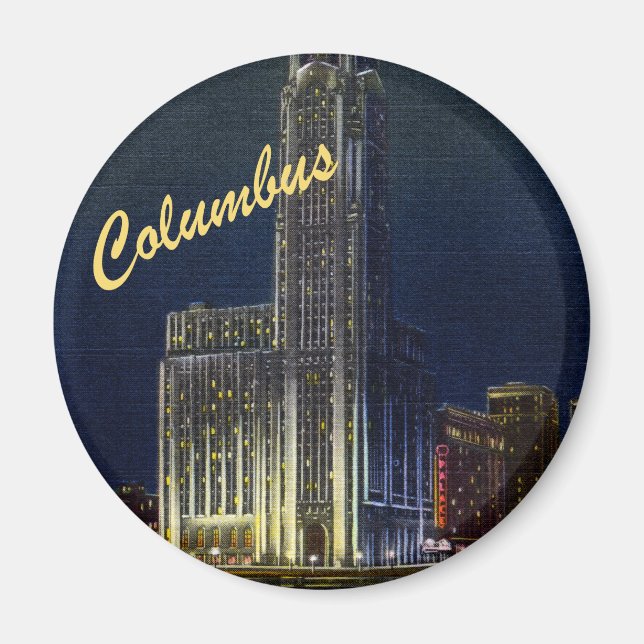 The Citadel At Night Vintage Magnet (Front)