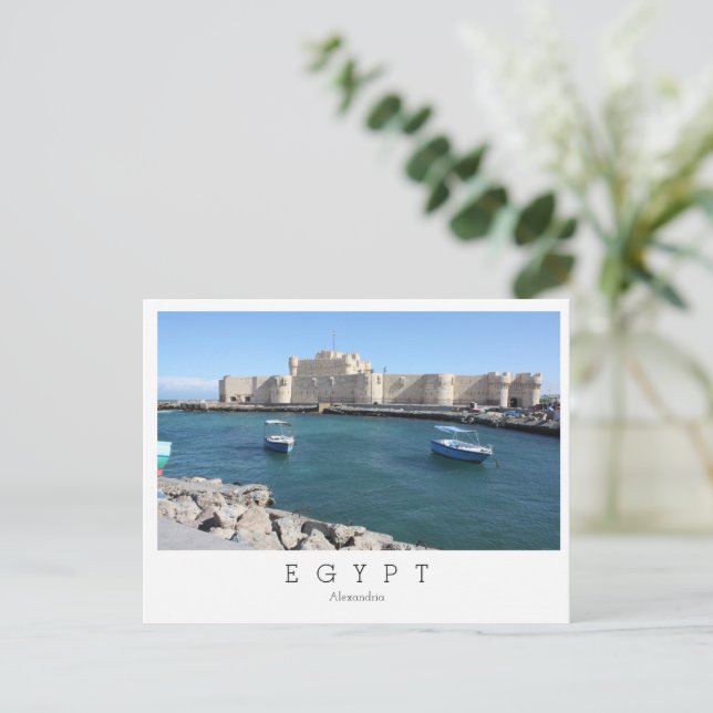 The Citadel of Qaitbay, Alexandria, Egypt Postcard (Standing Front)