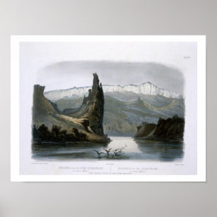 The Citadel Rock on the Upper Missouri, plate 18 f Poster