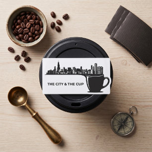 The City and The Cup Chicago Skyline Rectangular Sticker