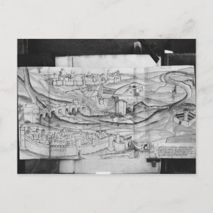 The city and the village of Carcassonne, 1462 Postcard