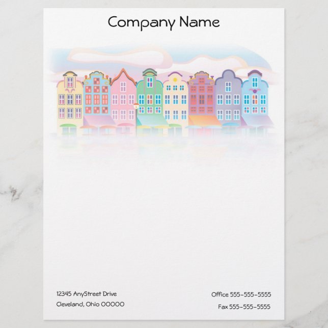 The City Letterhead Template (Front)