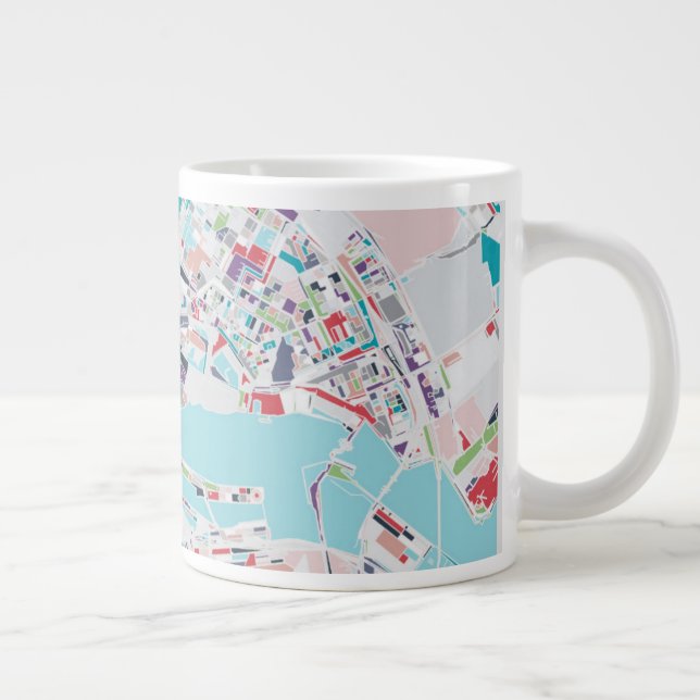 The City of Amsterdam Large Coffee Mug (Right)