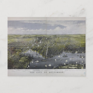 The city of Baltimore Postcard