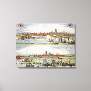 The City of Dunkirk during the Spanish occupation, Canvas Print