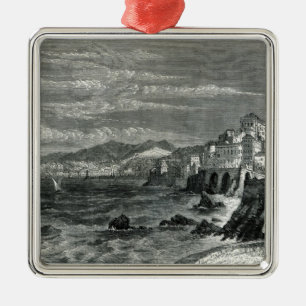 The City of Genoa Metal Tree Decoration