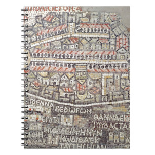 The City of Jerusalem and the surrounding area Spiral Notebook