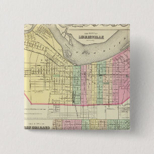 The City Of Louisville Kentucky 15 Cm Square Badge