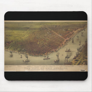 The City of New Orleans Louisiana from 1885 Mouse Pad