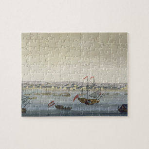 The City of Paramaribo (colour engraving) Jigsaw Puzzle