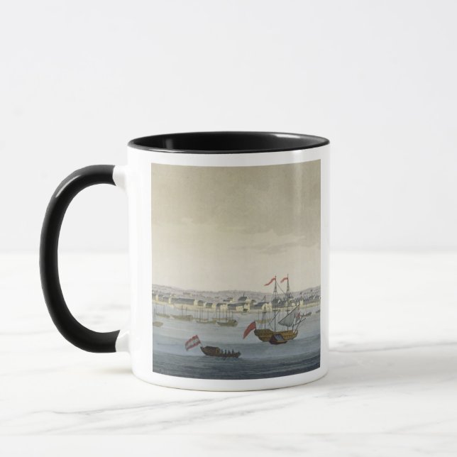 The City of Paramaribo (colour engraving) Mug (Left)