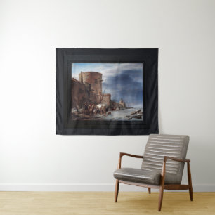 The City Wall of Haarlem in the Winter Tapestry