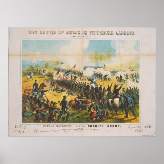 The Civil War Battle of Shiloh Pittsburg Landing Poster (Front)