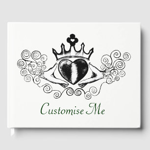 The Claddagh (Black) Guest Book