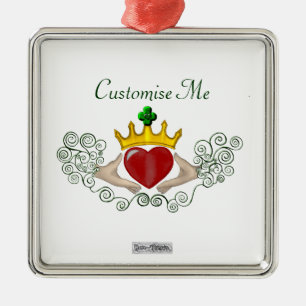 The Claddagh (Full Colour) Metal Tree Decoration