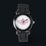 The Claddagh (Pink) Watch<br><div class="desc">The Claddagh's distinctive design features two hands clasping a heart, and usually surmounted by a crown. The elements of this symbol are often said to correspond to the qualities of love (the heart), friendship (the hands), and loyalty (the crown). Often given in ring form, the Claddagh may be used for...</div>