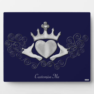The Claddagh (Silver) Plaque
