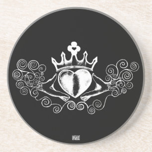 The Claddagh (White) Coaster