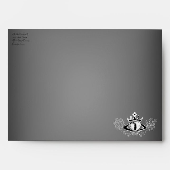 The Claddagh (White) Envelopes (Front)