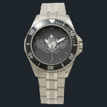 The Claddagh (White) Watch<br><div class="desc">The Claddagh's distinctive design features two hands clasping a heart, and usually surmounted by a crown. The elements of this symbol are often said to correspond to the qualities of love (the heart), friendship (the hands), and loyalty (the crown). Often given in ring form, the Claddagh may be used for...</div>