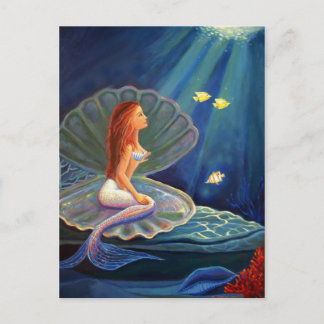 The Clamshell Mermaid - Postcard