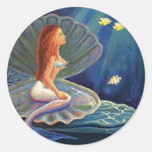 The Clamshell Mermaid - Sticker