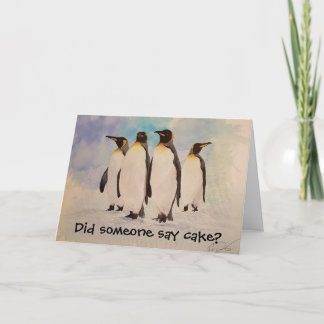 "The Clan" Penguin Birthday Card