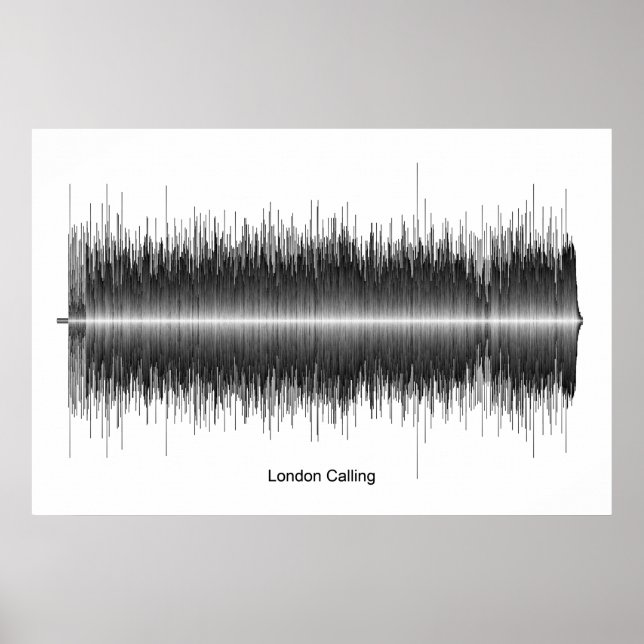 The Clash London Calling Soundwave Art Poster (Front)