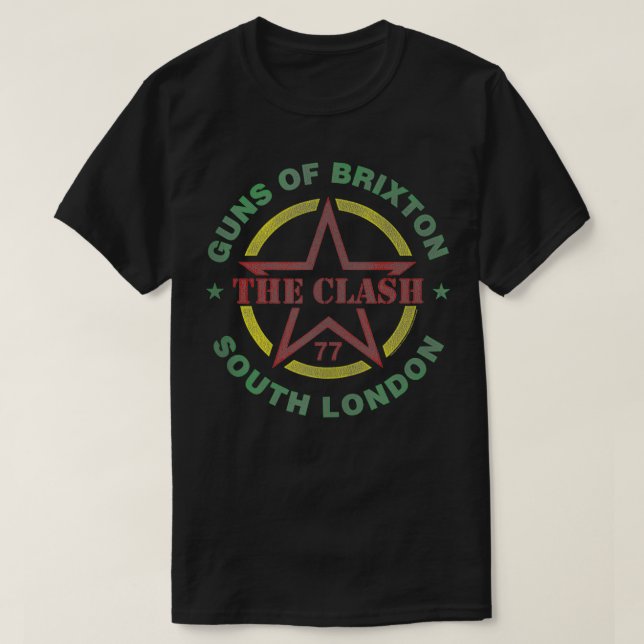 The Clash u2013 Guns Of Briton White  T-Shirt (Design Front)